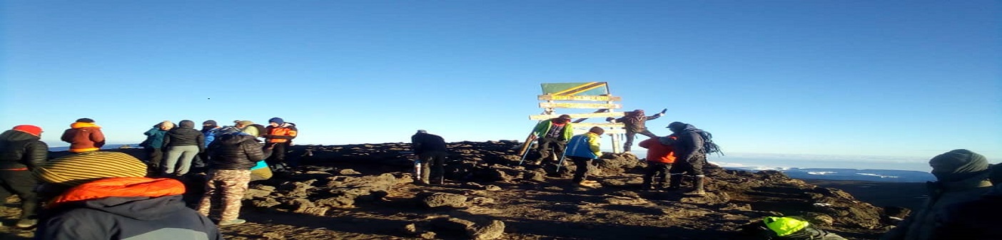 climbing via machame route 